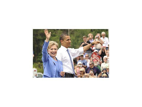 Obama y Clinton, por primera vez juntos en campaña