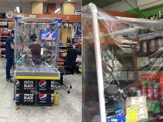 Este viernes decenas de supermercados chinos amanecieron con corralitos de aislamiento. Los clientes se sorprendieron y fotografiaron la rareza.&nbsp;