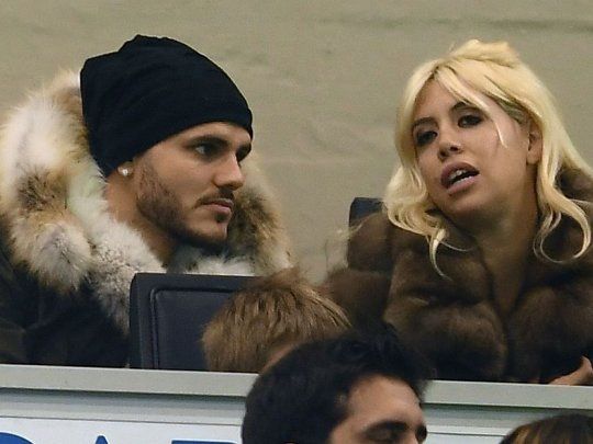 Mauro Icardi y Wanda Nara.