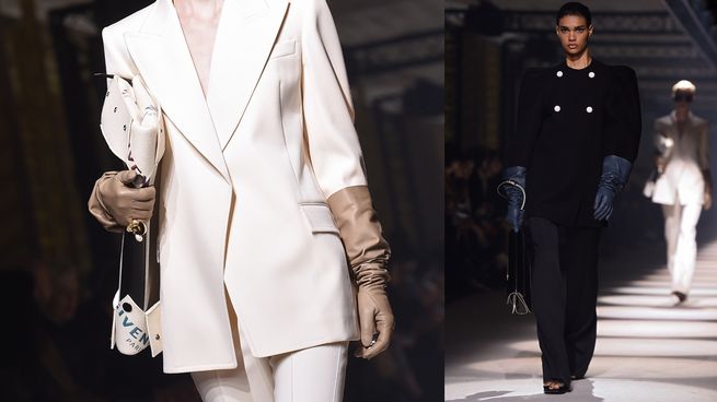 Los guantes largos de cuero van a ser el ícono de la temporada.&nbsp;