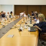 Yamandú Orsi se reunió con sus ministros. Yamandú Orsi se reunió con sus ministros.