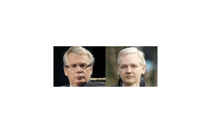 Baltasar Garzón y Jualian Assange.