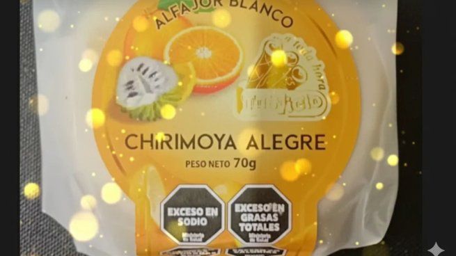 Alfajor de chirimoya alegre, el gran ganador