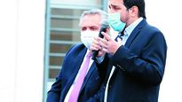 Moreira recibió a Alberto Fernández en San Martín