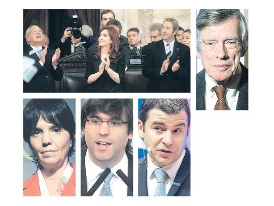 Los protagonistas de los 5 hechos económicos más importantes del año. Cristina de Kirchner en la apertura de las sesiones parlamentarias 2012 donde anunció la reforma de la Carta Orgánica del BCRA que conduce Mercedes Marcó del Pont. El juez Thomas Griesa en Nueva York, por su fallo adverso a la Argentina. El titular de la ANSES, Diego Bossio, al presentar el programa Pro.Cre.Ar, y el CEO de YPF, la petrolera en manos estatales.