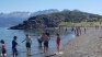 Ushuaia superó los 21 grados y se llenaron las playas.