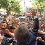 Javier Mieli fue recibido por cientos de militantes en Mendoza. Javier Mieli fue recibido por cientos de militantes en Mendoza.