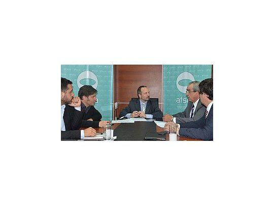 Martín Sabbatella recibió en el Afsca al presidente del Tribunal de Tasaciones de la Nación, Daniel Martín, y al viceministro de Economía, Axel Kicillof.