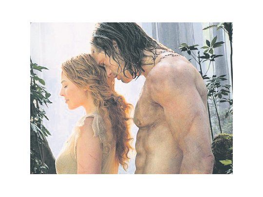 TARZÁN Y JANE. Un romance más tórrido que el que vivía Johnny Weissmüller (derecha, arriba) en su época.
