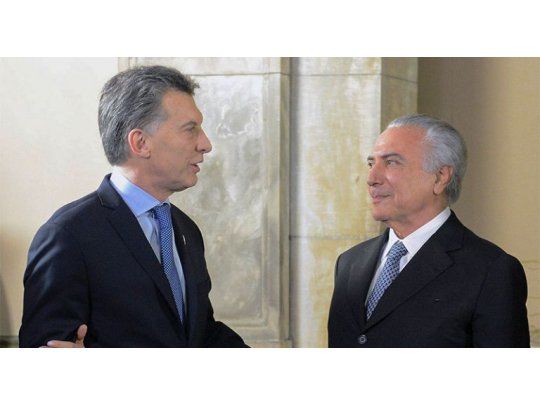 Mauricio Macri y Michel Temer. Foto de archivo.