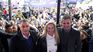 Sebastián Pareja, Karina Milei and Martín Menem. Sebastián Pareja, Karina Milei and Martín Menem.