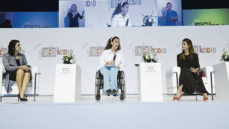 Las primeras damas y Gabriela Michetti mantuvieron una agenda paralela, en la Cumbre Global de Discapacidad.&nbsp;