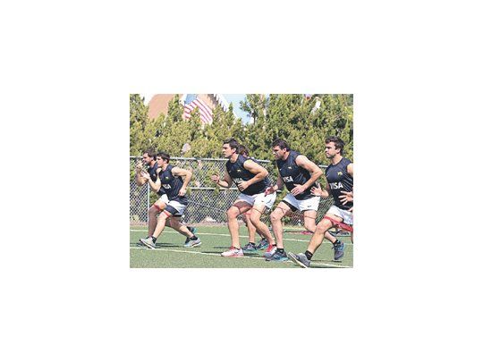 Los Pumas en pleno entrenamiento en Estados Unidos preparándose para revertir una temporada que viene complicada.