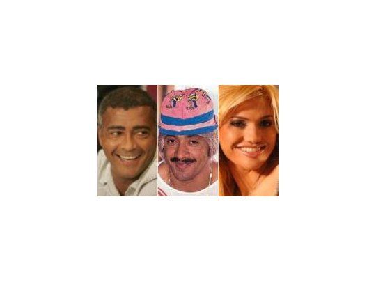 El ex futbolista Romario, el payaso Tiririca y la actriz porno Cameron Brasil.