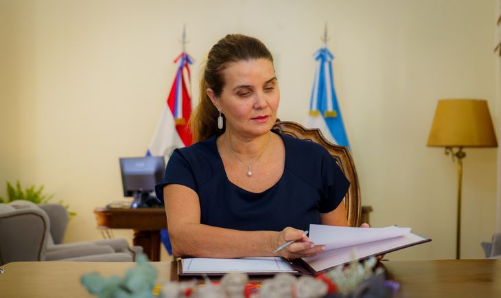 "Nuestro objetivo es diversificar la balanza comercial", dijo la embajadora de Paraguay. "Nuestro objetivo es diversificar la balanza comercial", dijo la embajadora de Paraguay.