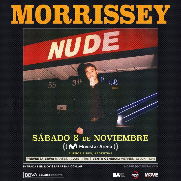 Morrissey will present a show that will review the best of his solo career and The Smiths. Morrissey will present a show that will review the best of his solo career and The Smiths.