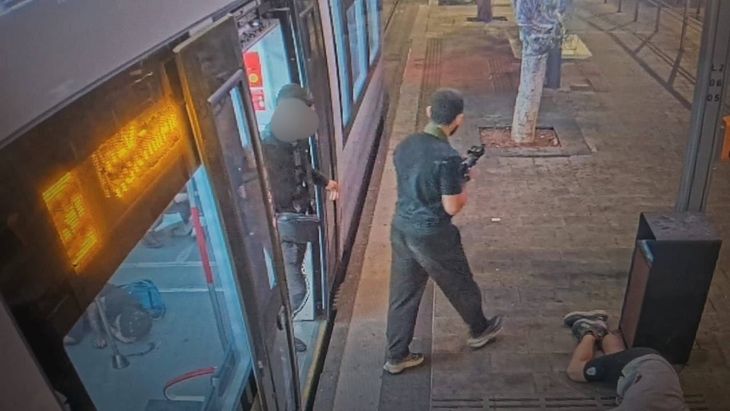 The attackers opening fire on the citizens of Tel Aviv. The attackers opening fire on the citizens of Tel Aviv.