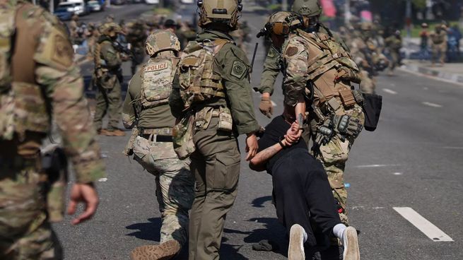 Incidentes durante este fin de semana en Los Ángeles por las protestas contra las medidas migratorias de Trump.