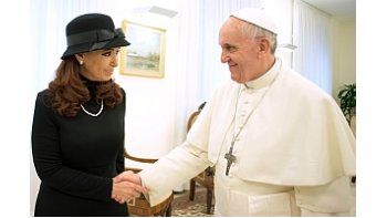 Cristina junto a Francisco.