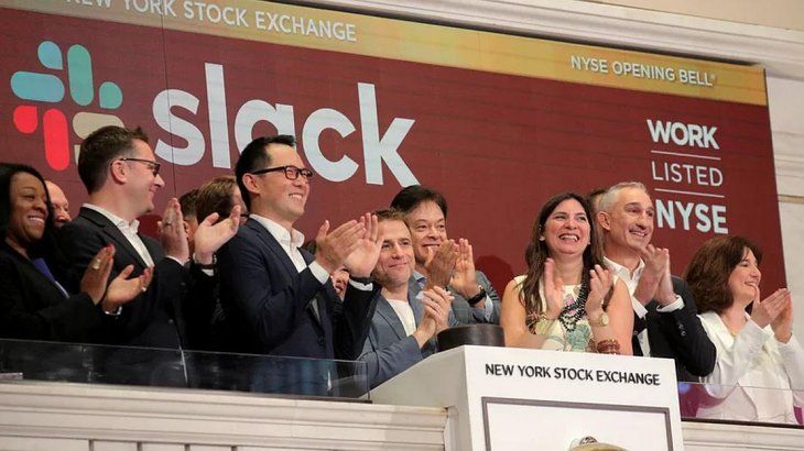 Slack llegó al mercado bursátil diez años después de su fundación en 2009 convertida en un unicornio.
