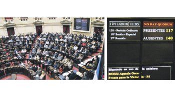 ámbito.com | Los 117 presentes que marcó el tablero de Diputados indicaron ayer el final del debate del Presupuesto 2011. Mientras el recinto aún estaba medio vacío, el Gobierno ya anunciaba que gobernará por decreto el año próximo.