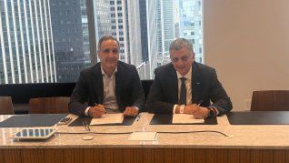 Marcos Bulgheroni (PAE) y Horacio Marín (YPF). Marcos Bulgheroni (PAE) y Horacio Marín (YPF).