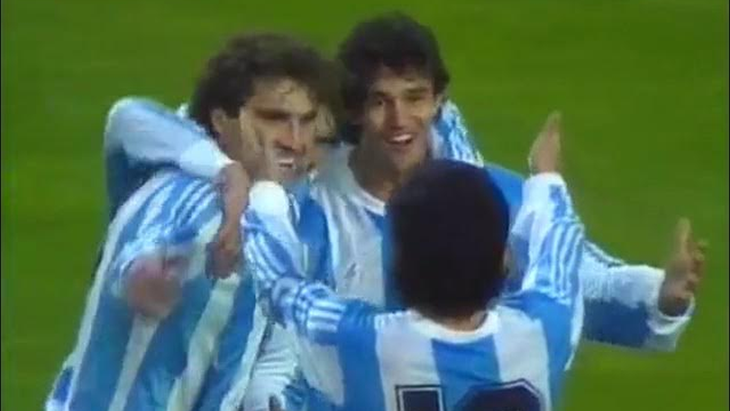 Jorge Burruchaga anotó el empate ante Austria en 1990. Jorge Burruchaga anotó el empate ante Austria en 1990.