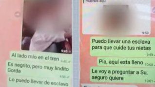 El mensaje racista que le encontraron al argentino en su celular en Brasil. El mensaje racista que le encontraron al argentino en su celular en Brasil.