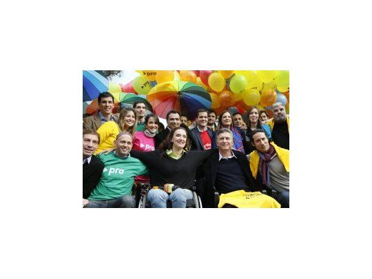 Macri llegó al Parque de los Patricios para impulsar la boleta del Pro y ratificar sus aspiraciones presidenciales.