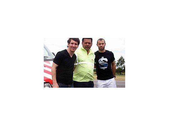 Messi y Mascherano quedaron varados en Campana.