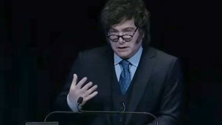 Javier Milei defendió su programa económico y criticó a la oposición peronista en un evento en Nueva York. Javier Milei defendió su programa económico y criticó a la oposición peronista en un evento en Nueva York.