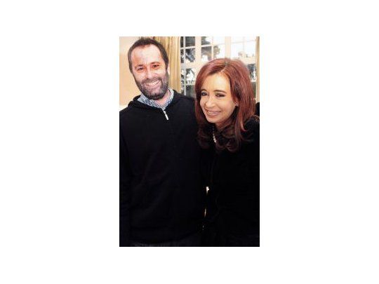 Juan Carlos Molina junto a Cristina Kirchner. (Fuente: Twitter Juan Carlos Molina).