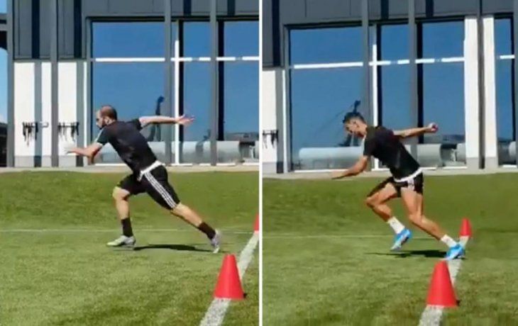 higuain fue ridiculizado por cristiano ronaldo en un duelo de sprints