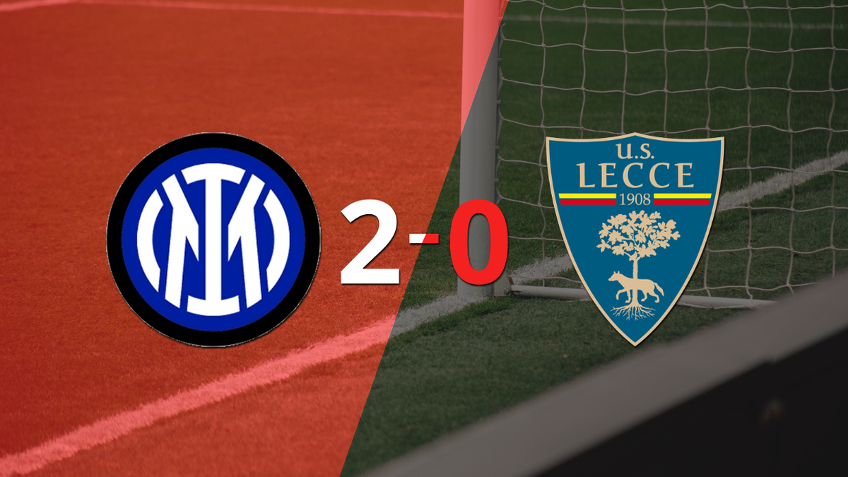 At home, Inter beat Lecce 2-0