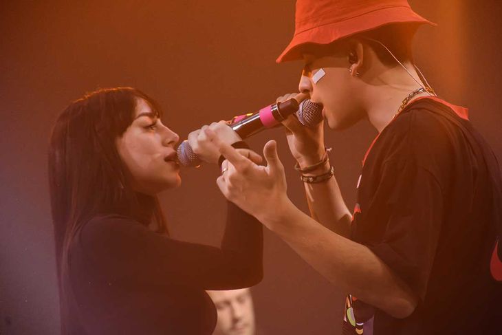 Nicki Nicole y Trueno, ambos protagonistas del Buenos Aires Trap digital que se llevó a cabo en el 2020.