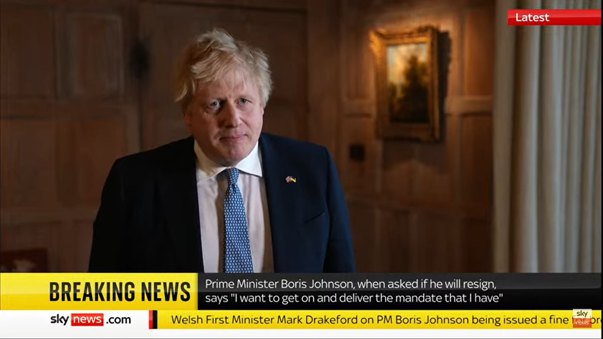 Boris Johnson apologizes fully for party-gate but refuses to resign