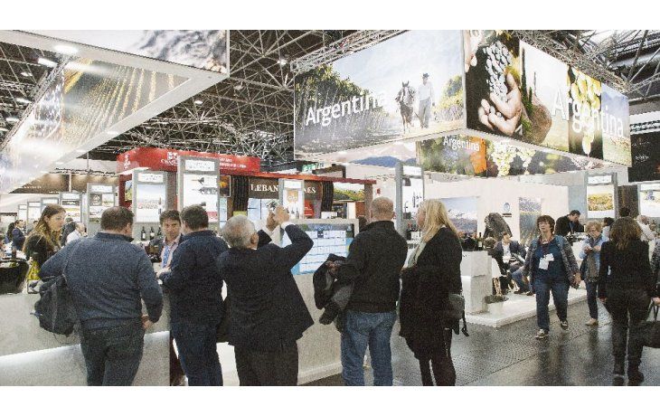presencia. El stand del CFI en la muestra ProWein 2018.