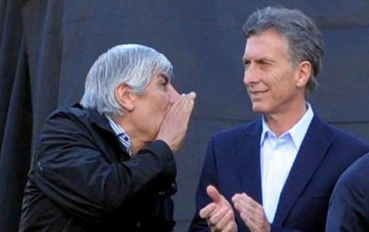 Hugo Moyano y Mauricio Macri.