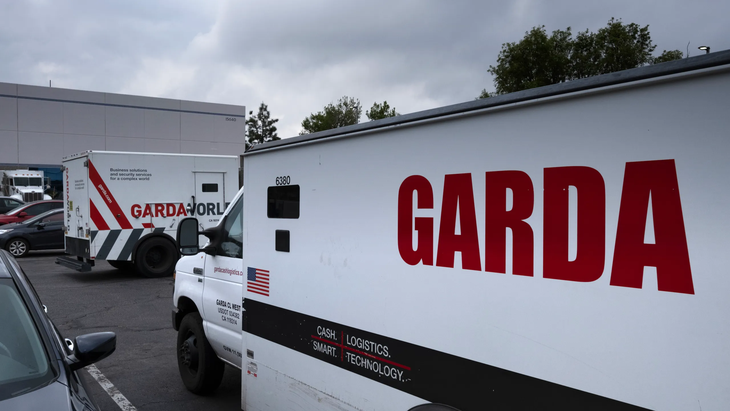 Trucks from the GuardaWorld company. Trucks from the GuardaWorld company.
