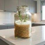 Para qué sirve colocar un frasco con romero y arroz dentro del hogar. Para qué sirve colocar un frasco con romero y arroz dentro del hogar.