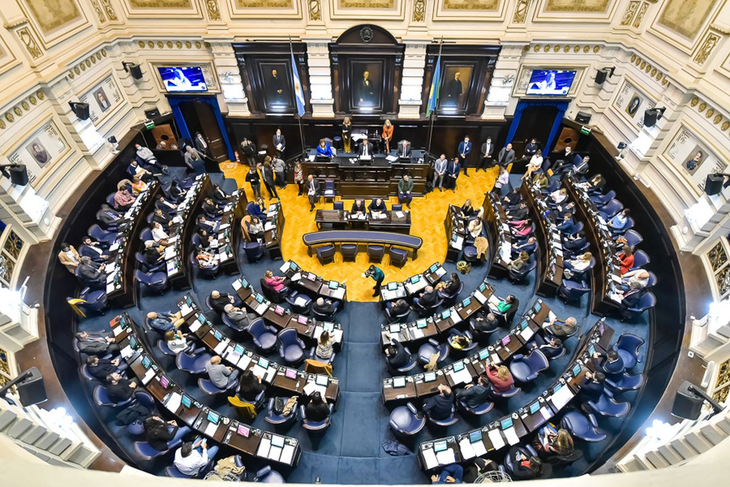 Panorámica de la Cámara de Diputados de la provincia de Buenos Aires. Panorámica de la Cámara de Diputados de la provincia de Buenos Aires.
