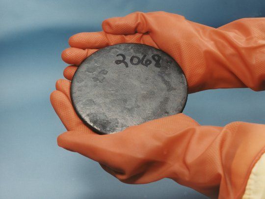 Uranio, el combustible de las centrales nucleares.