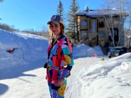 Veronica Lozano antes de su accidente en Aspen.
