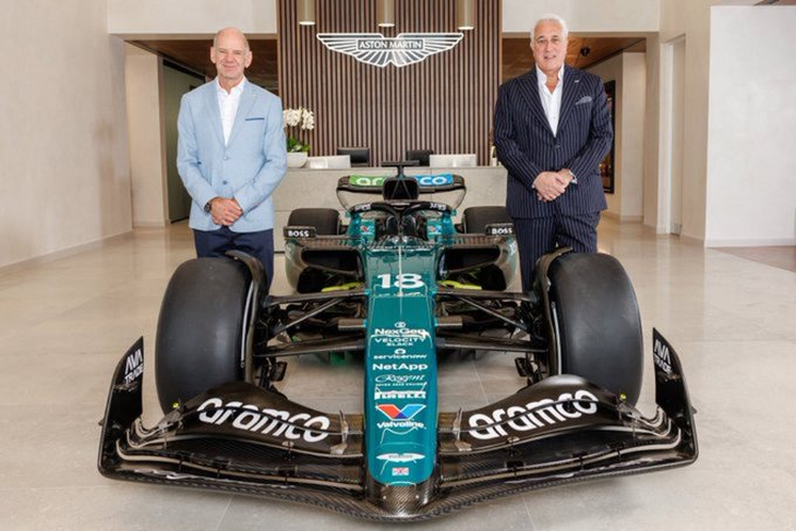 Newey and Stroll, in Aston Martin