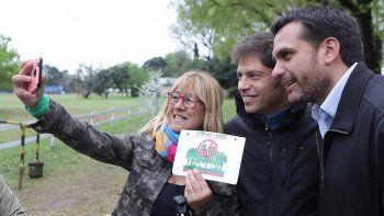 El candidato a gobernador Axel Kicillof respaldó la iniciativa de los vecinos de San Isidro de mantener los terrenos linderos al Golf de Villa Adelina como espacio público verde.