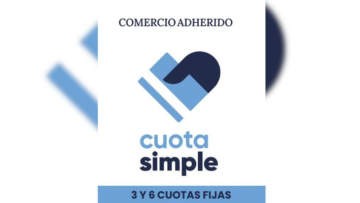 The logo that identifies which businesses will be affiliated with the Cuota Simple program.