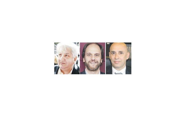Julio Piumato, Enzo Pagani y Martín Ocampo,
