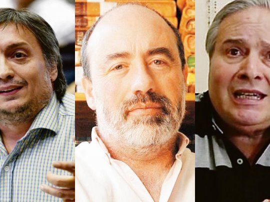Máximo Kirchner, Ricardo Curutchet y Ricardo Alessandro