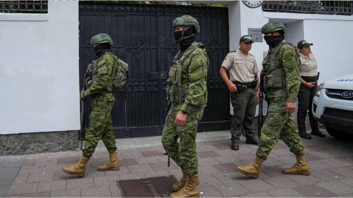Ecuador invaded the Mexican embassy in Quito and diplomatic relations were broken