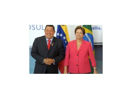 Hugo Chávez y Dilma Rousseff